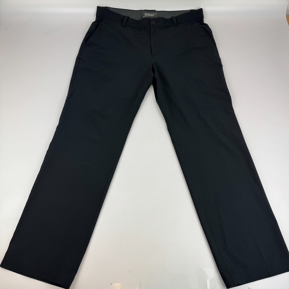 Nike Tour Performance Mens Size 34x30 Woven Golf Pants Vented Black 639782-010
